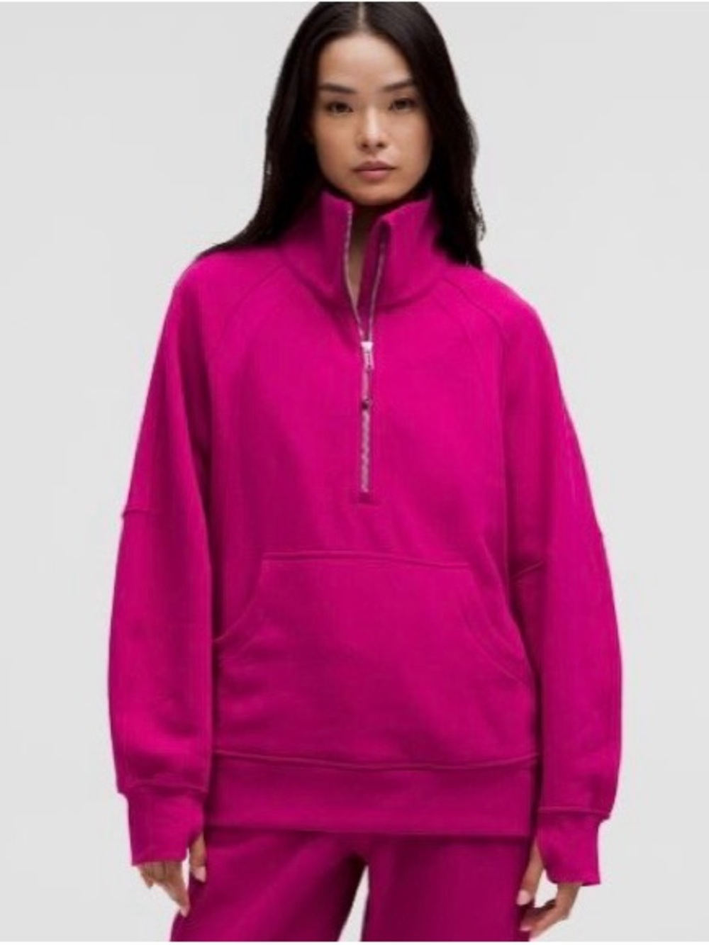 Lululemon Scuba Oversized Funnel Neck Half‑Zip Pullover *Long
